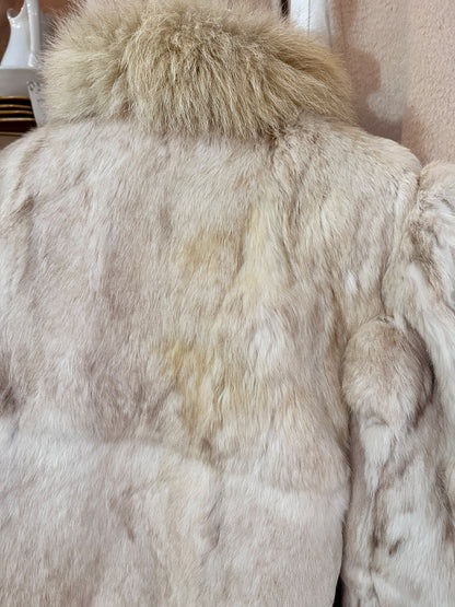Vintage Blonde Rabbit Fur Coat